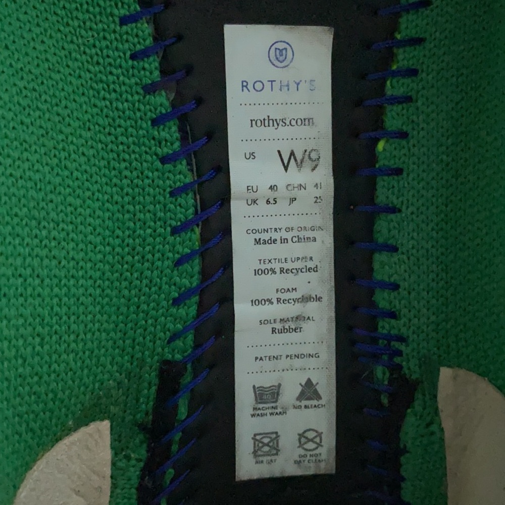 Rothy's Bright Green Flats (fits like Rothy’s
sz 8) - Picture 4 of 16